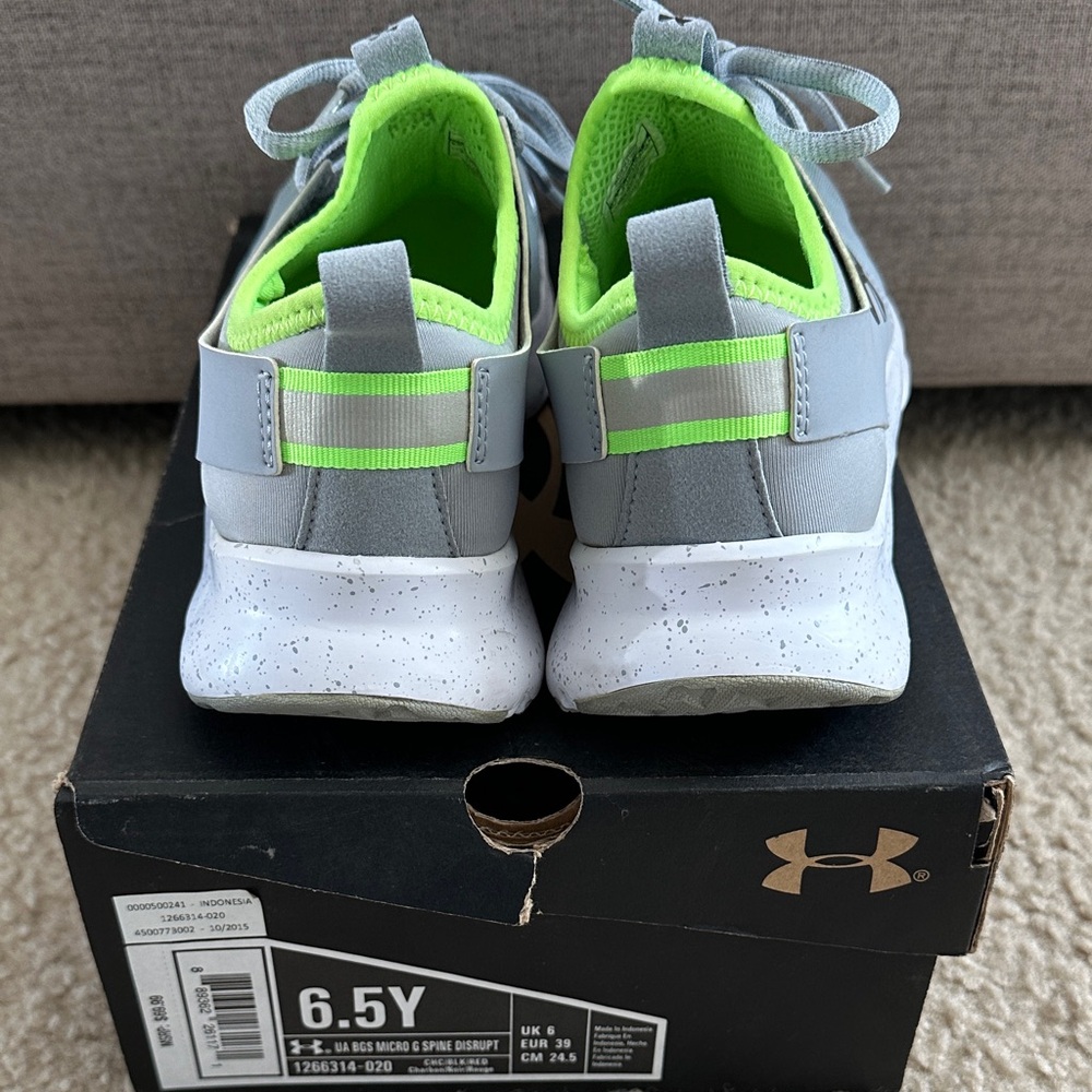 Under Armour Women’s Sneakers - Gray and Neon Green - Picture 3 of 7